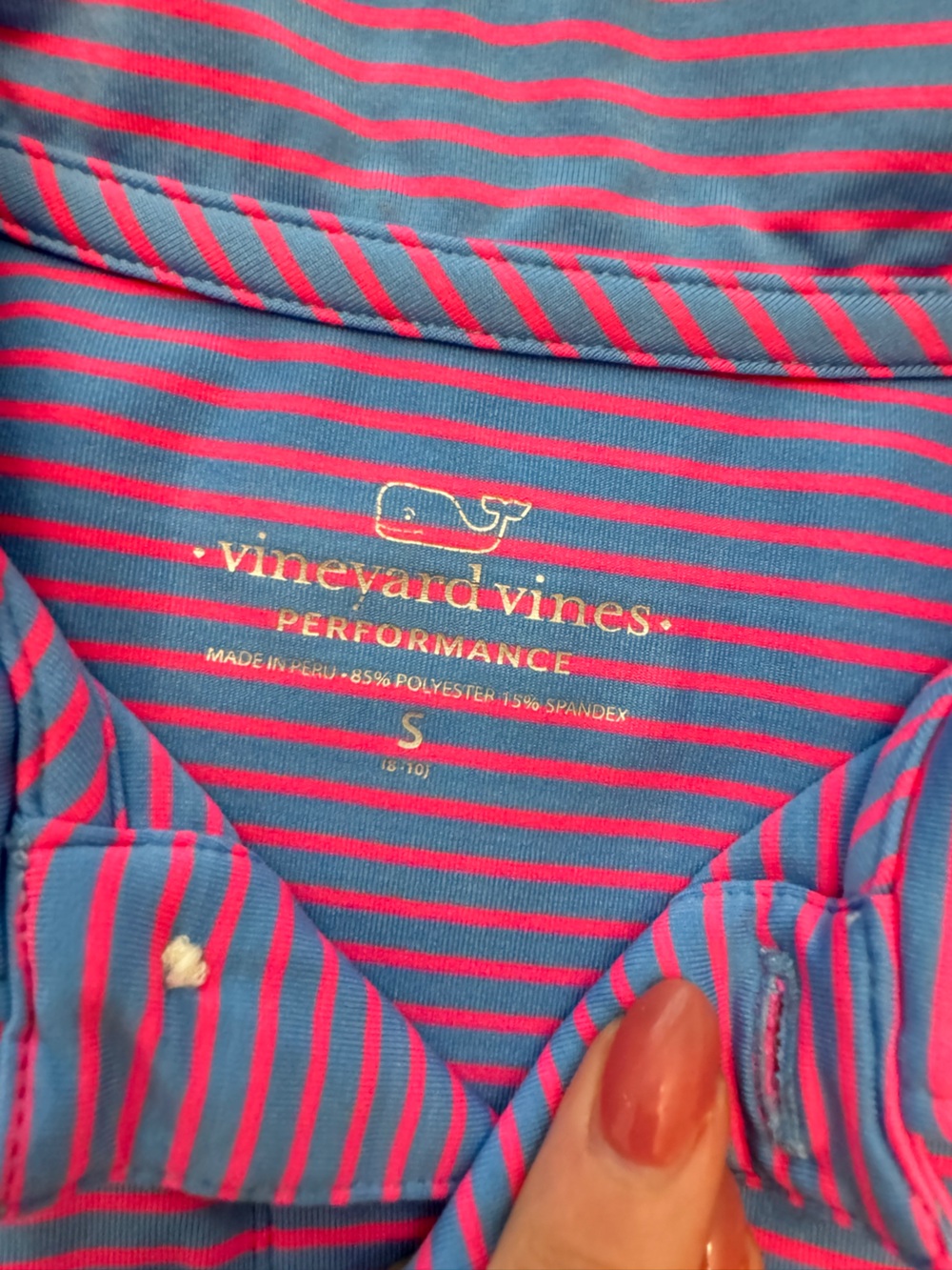 Vineyard Vines Kids Blue and Pink Striped One-Piece Bodysuit